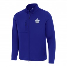 Кофта на молнии Toronto Maple Leafs Antigua Blue Objection Double-Peached