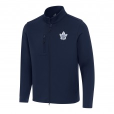 Кофта на молнии Toronto Maple Leafs Antigua Navy Objection Double-Peached