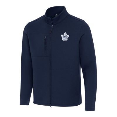 Кофта на молнии Toronto Maple Leafs Antigua Navy Objection Double-Peached