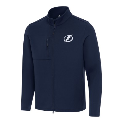 Кофта на молнии Tampa Bay Lightning Antigua Navy Objection Double-Peached