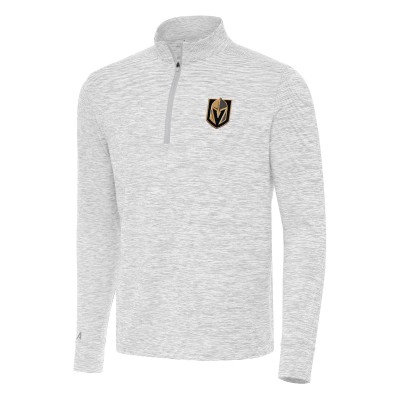 Vegas Golden Knights Antigua Gray Cause Quarter-Zip Top