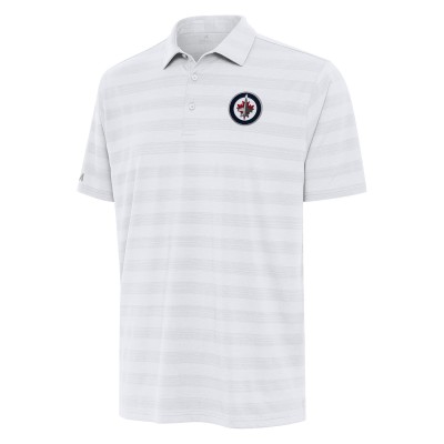 Winnipeg Jets Antigua Tunnel Polo - White