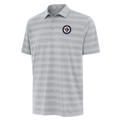 Winnipeg Jets Antigua Tunnel Polo - Gray