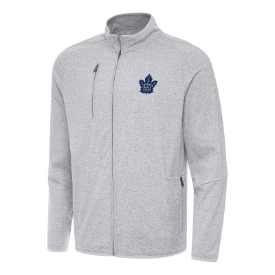 Кофта на молнии Toronto Maple Leafs Antigua Hold-Up Tri-Blend - Heather Gray