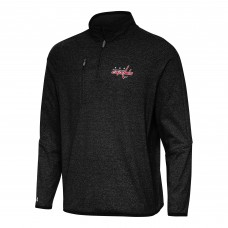 Кофта на короткой молнии Washington Capitals Antigua Certain Tri-Blend - Heather Black