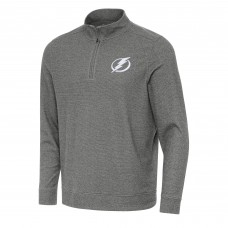 Кофта на короткой молнии Tampa Bay Lightning Antigua Subtle - Heather Black