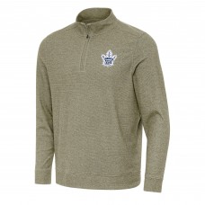 Кофта на короткой молнии Toronto Maple Leafs Antigua Subtle - Olive