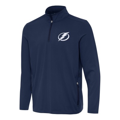 Кофта на короткой молнии Tampa Bay Lightning Antigua Perilous - Navy