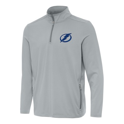 Кофта на короткой молнии Tampa Bay Lightning Antigua Perilous - Gray
