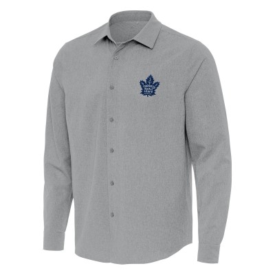 Рубашка Toronto Maple Leafs Antigua Exposure Woven - Gray