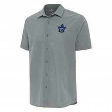 Рубашка с коротким рукавом Toronto Maple Leafs Antigua Activate Woven - Gray