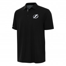 Tampa Bay Lightning Antigua Black Era Polo