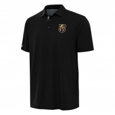 Vegas Golden Knights Antigua Black Era Polo