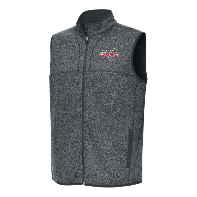 Жилетка Washington Capitals Antigua Heather Gray Fortune Full-Zip