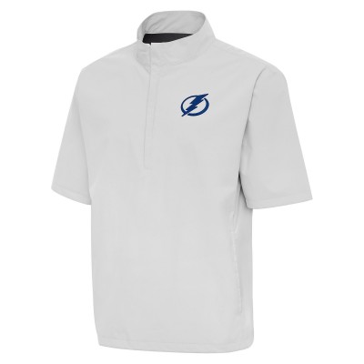 Ветровка на короткой молнии Tampa Bay Lightning Antigua Brisk - Heather Gray