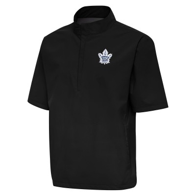 Ветровка на короткой молнии Toronto Maple Leafs Antigua Brisk - Black