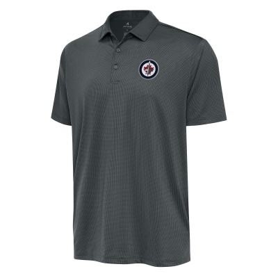 Winnipeg Jets Antigua Ellipse Polo - Charcoal