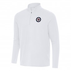 Кофта на короткой молнии Winnipeg Jets Antigua Intent - White