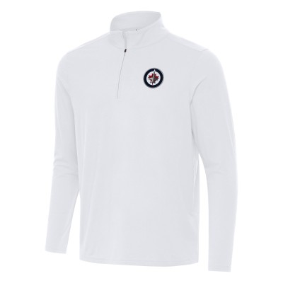 Кофта на короткой молнии Winnipeg Jets Antigua Intent - White