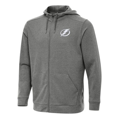 Толстовка на молнии Tampa Bay Lightning Antigua Effortless - Heather Black