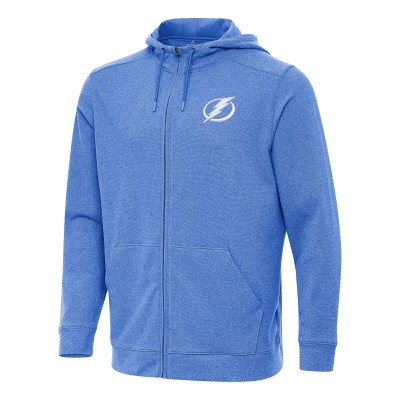 Толстовка на молнии Tampa Bay Lightning Antigua Heather Royal Effortless Jacket