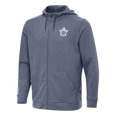 Толстовка на молнии Toronto Maple Leafs Antigua Effortless - Heather Navy
