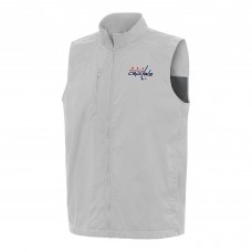 Washington Capitals Antigua Brisk Full-Zip Vest - Heather Gray