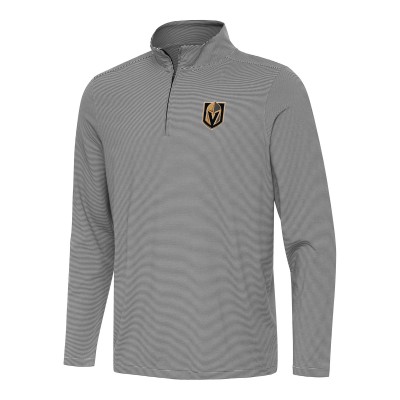 Кофта на короткой молнии Vegas Golden Knights Antigua Twine - Black