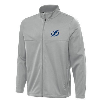 Кофта на молнии Tampa Bay Lightning Antigua Gray Links 2 Golf