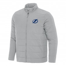 Tampa Bay Lightning Antigua Gray Swelter Full-Zip Puffer Jacket