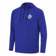 Толстовка на короткой молнии Toronto Maple Leafs Antigua Heather Royal Spikes