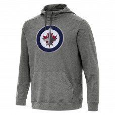Толстовка Winnipeg Jets Antigua Heather Black Cloud