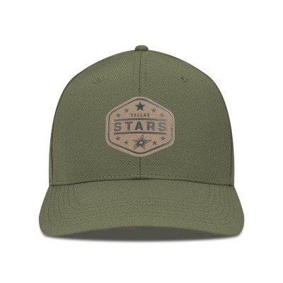 Бейсболка Dallas Stars Levelwear Rise Faux Leather Patch - Olive