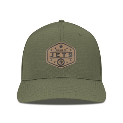Бейсболка Winnipeg Jets Levelwear Rise Faux Leather Patch - Olive