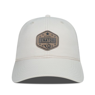 Бейсболка Ottawa Senators Levelwear Cream Faux Leather Patch Unstructured