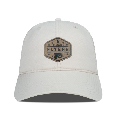 Бейсболка Philadelphia Flyers Levelwear Cream Faux Leather Patch Unstructured