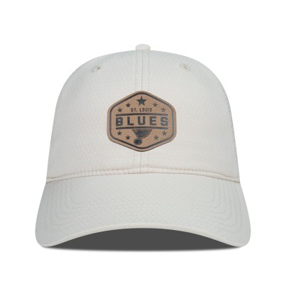 Бейсболка St. Louis Blues Mens Levelwear Faux Leather Patch Unstructured - Cream