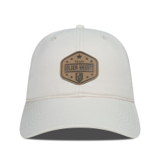Бейсболка Vegas Golden Knights Levelwear Cream Faux Leather Patch Unstructured