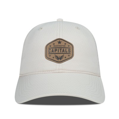 Бейсболка Washington Capitals Mens Levelwear Faux Leather Patch Unstructured - Cream