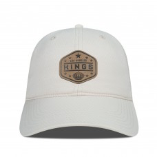 Бейсболка Los Angeles Kings Levelwear Cream Faux Leather Patch Unstructured