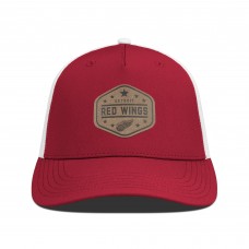 Бейсболка Detroit Red Wings Mens Levelwear Faux Leather Patch Structured - Red Бейсболка Detroit Red Wings Mens Levelwear Faux Leather Patch Structured - Red