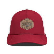 Бейсболка Florida Panthers Mens Levelwear Faux Leather Patch Structured - Red