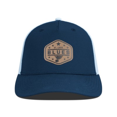 Бейсболка St. Louis Blues Mens Levelwear Faux Leather Patch Structured - Navy