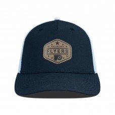 Бейсболка Philadelphia Flyers Levelwear Black Faux Leather Patch Structured