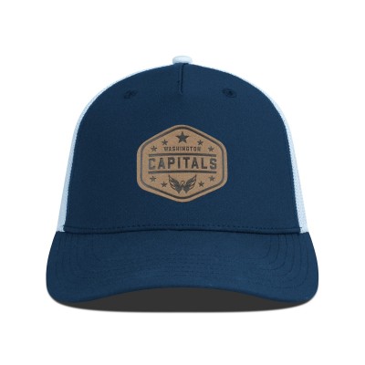 Бейсболка Washington Capitals Mens Levelwear Faux Leather Patch Structured - Navy