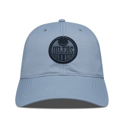 Бейсболка Edmonton Oilers Levelwear Gray Matrix Nightfall Blackout Patch Unstructured