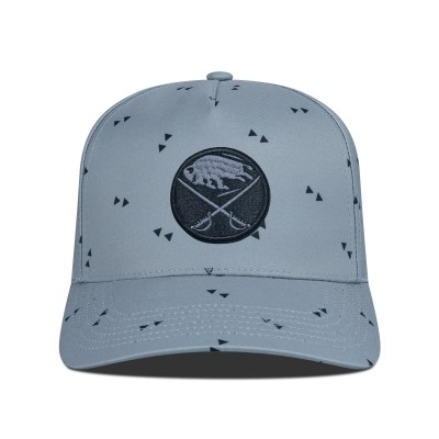 Бейсболка Buffalo Sabres Levelwear Gray Scatter Pattern Nightfall Blackout Patch Structured