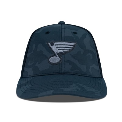 Бейсболка St. Louis Blues Levelwear Clash Nightfall Blackout Patch Structured Mesh - Black