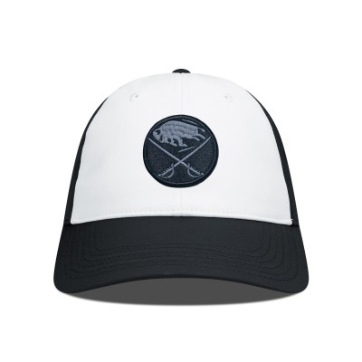 Бейсболка Buffalo Sabres Levelwear Black/White Endure Nightfall Blackout Patch Unstructured