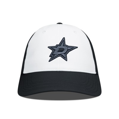 Бейсболка Dallas Stars Levelwear Endure Nightfall Blackout Patch Unstructured - Black/White